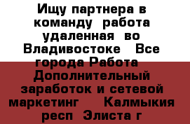 Ищу партнера в команду (работа удаленная) во Владивостоке - Все города Работа » Дополнительный заработок и сетевой маркетинг   . Калмыкия респ.,Элиста г.